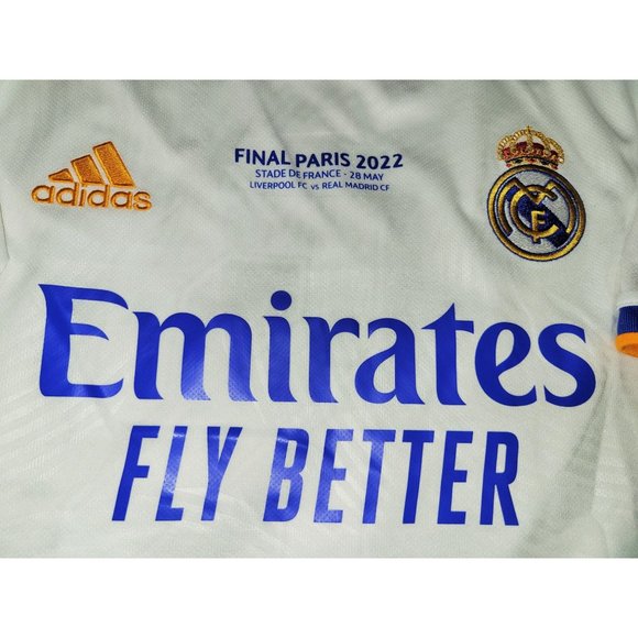 Kroos Real Madrid 2021 2022 UEFA FINAL Home Soccer Jersey Shirt XL SKU# GQ1359 - Picture 3 of 8